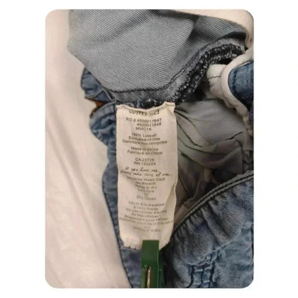 Wilfred Aritzia Lightweight Light Wash Paper Bag Waist Pants Size 4 - Picture 10 of 13